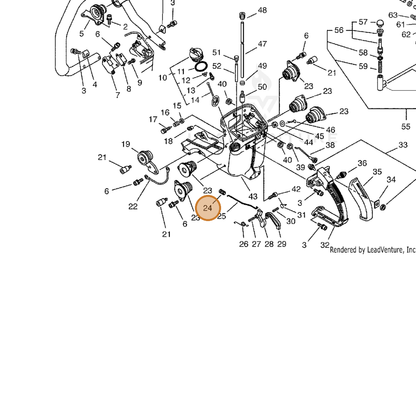 ECHO part 17821105260 — IPL diagram snippet (6x zoom, amber highlight)