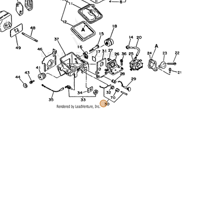 ECHO part 17830719831 — IPL diagram snippet (6x zoom, amber highlight)