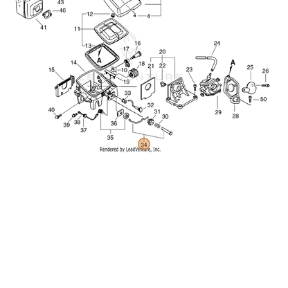 ECHO part 17830730830 — IPL diagram snippet (6x zoom, amber highlight)