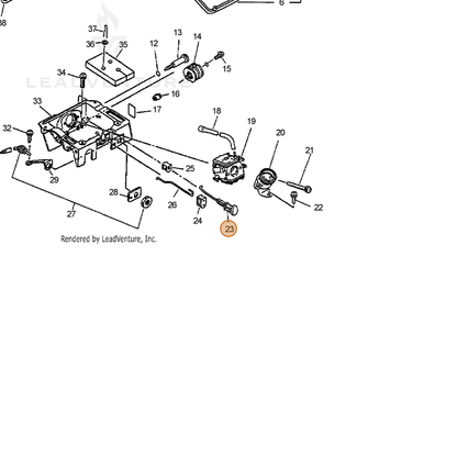 ECHO part 17851007060 — IPL diagram snippet (6x zoom, amber highlight)