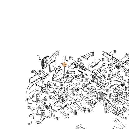 ECHO part 17851013930 — IPL diagram snippet (6x zoom, amber highlight)