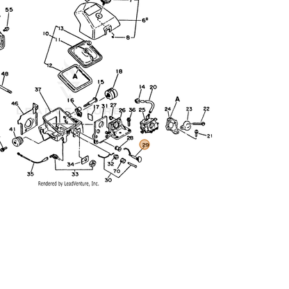 ECHO part 17851019830 — IPL diagram snippet (6x zoom, amber highlight)