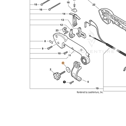 ECHO part 17851607560 — IPL diagram snippet (6x zoom, amber highlight)