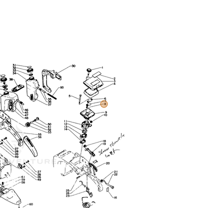 ECHO part 17851615130 — IPL diagram snippet (6x zoom, amber highlight)