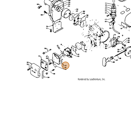 ECHO part 17881006530 — IPL diagram snippet (6x zoom, amber highlight)
