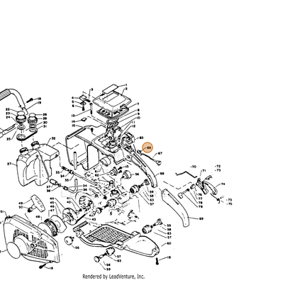 ECHO part 17881012330 — IPL diagram snippet (6x zoom, amber highlight)