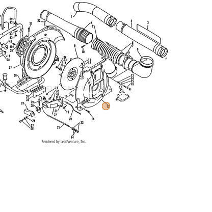 ECHO part 20010708062 — IPL diagram snippet (6x zoom, amber highlight)