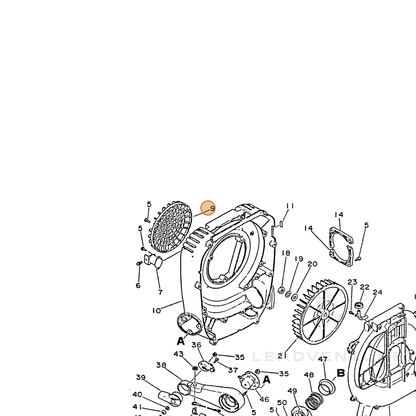 ECHO part 20012404260 — IPL diagram snippet (6x zoom, amber highlight)