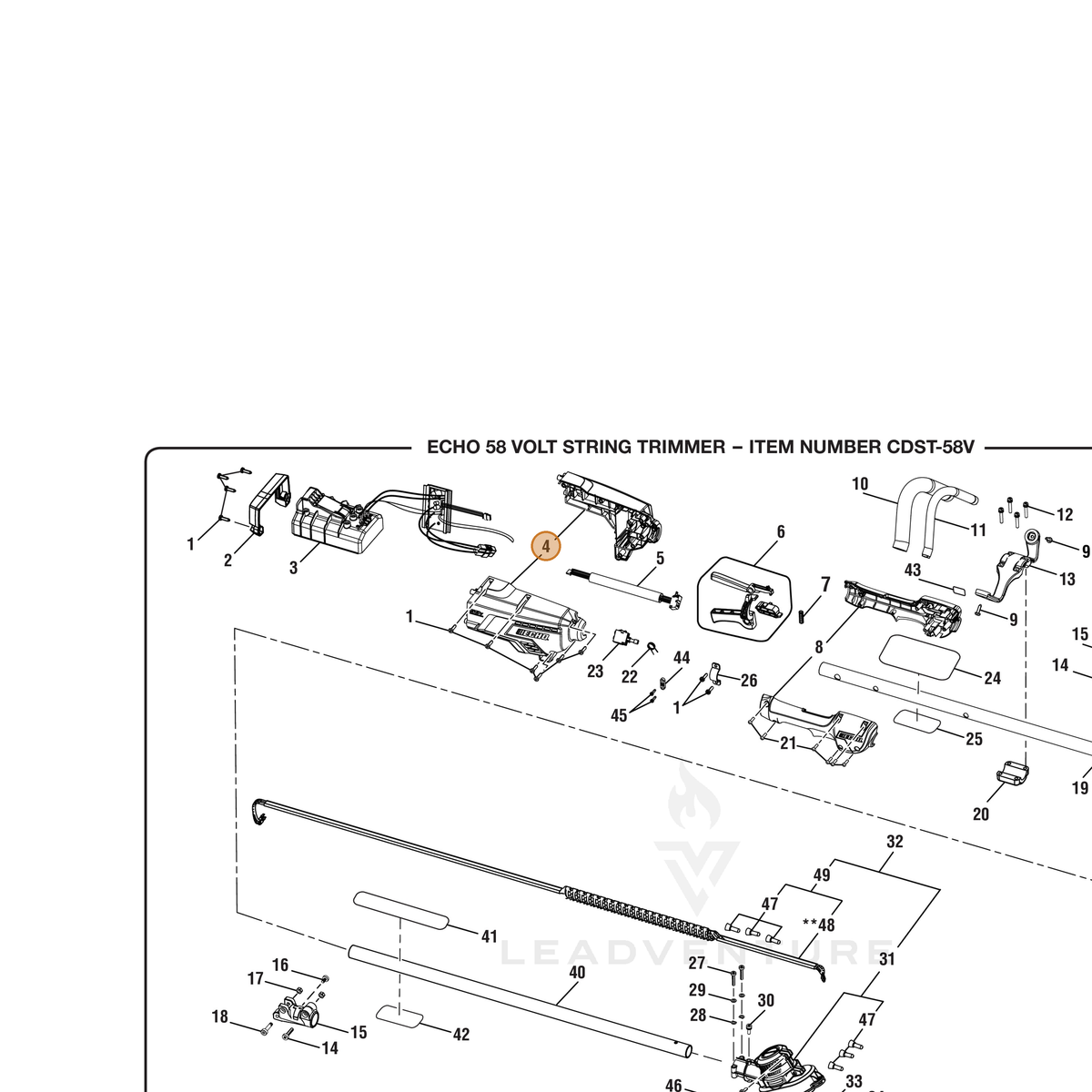 Genuine ECHO - Handle Housing Assembly Cdst – Oakboro Tractor