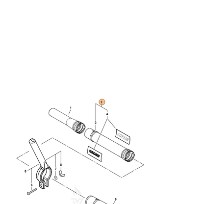 ECHO part 21000103464 — IPL diagram snippet (6x zoom, amber highlight)
