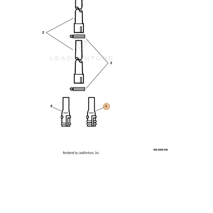 ECHO part 21002003460 — IPL diagram snippet (6x zoom, amber highlight)