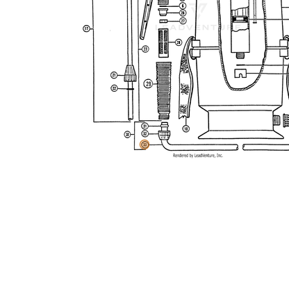ECHO part 211009209 — IPL diagram snippet (6x zoom, amber highlight)