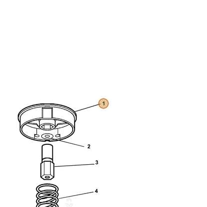 ECHO part 215411 — IPL diagram snippet (6x zoom, amber highlight)