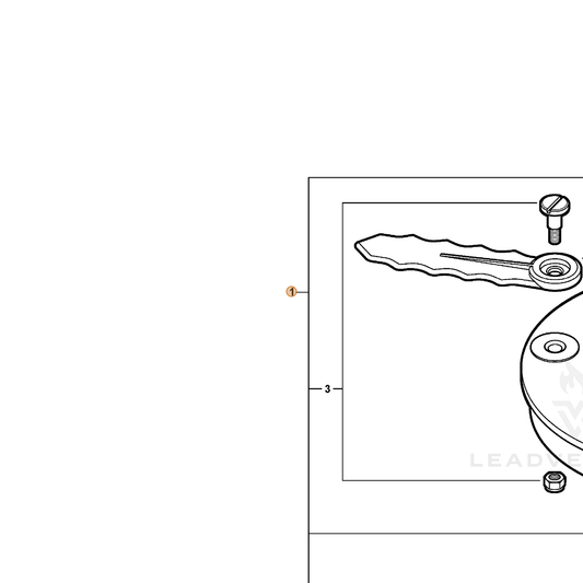 Echo part 215511 — IPL diagram snippet (6x zoom, amber highlight)