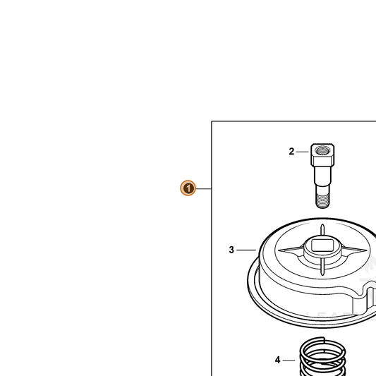 Echo part 21560031 — IPL diagram snippet (6x zoom, amber highlight)