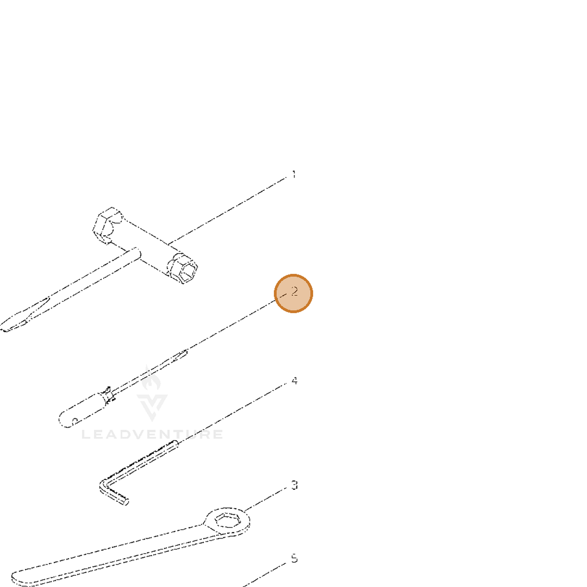 ECHO part 22150-91160 — IPL diagram snippet (6x zoom, amber highlight)