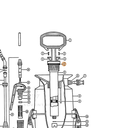 ECHO part 222315930 — IPL diagram snippet (6x zoom, amber highlight)