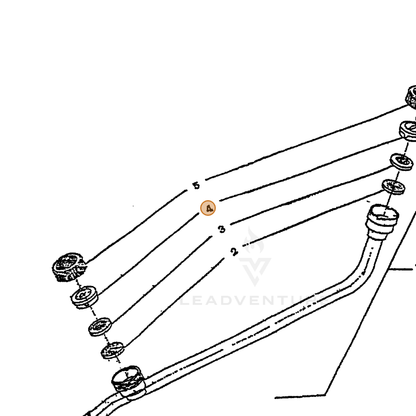 ECHO part 22412910610 — IPL diagram snippet (6x zoom, amber highlight)