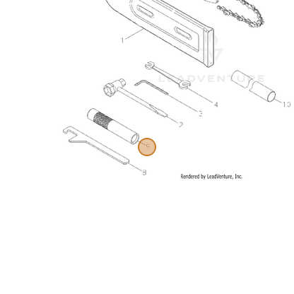 ECHO part 22420-96311 — IPL diagram snippet (6x zoom, amber highlight)