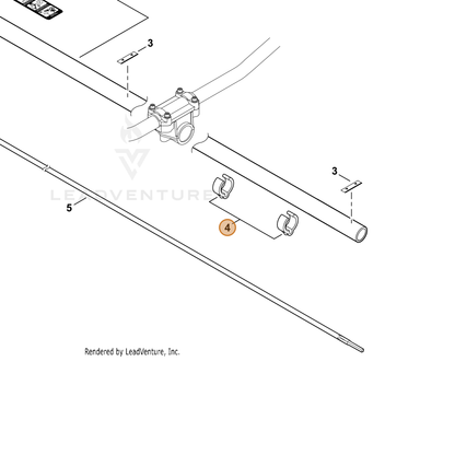 ECHO part 22492452130 — IPL diagram snippet (6x zoom, amber highlight)