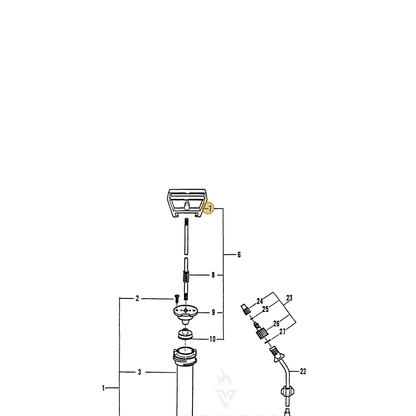 ECHO part 2310280000 — IPL diagram snippet (6x zoom, amber highlight)