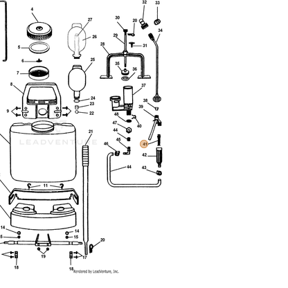 ECHO part 2310480000 — IPL diagram snippet (6x zoom, amber highlight)