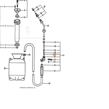 ECHO part 2310520000 — IPL diagram snippet (6x zoom, amber highlight)