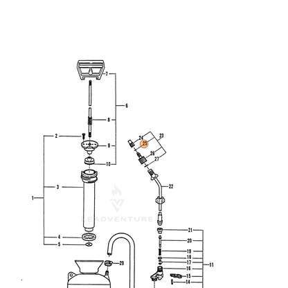 ECHO part 2310920000 — IPL diagram snippet (6x zoom, amber highlight)