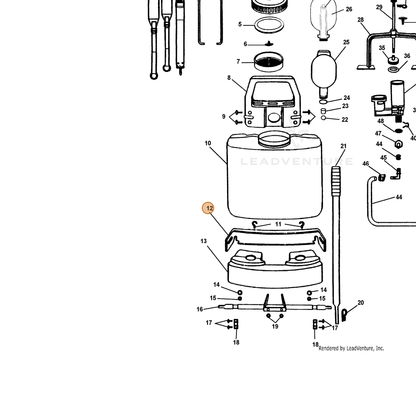 ECHO part 2314450200 — IPL diagram snippet (6x zoom, amber highlight)
