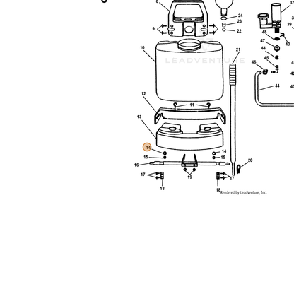 ECHO part 2314890000 — IPL diagram snippet (6x zoom, amber highlight)