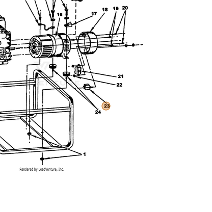 ECHO part 240013150 — IPL diagram snippet (6x zoom, amber highlight)