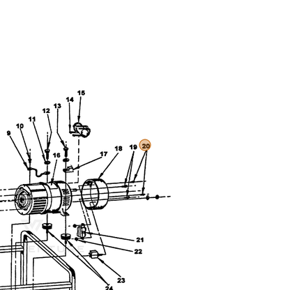 ECHO part 240017005 — IPL diagram snippet (6x zoom, amber highlight)
