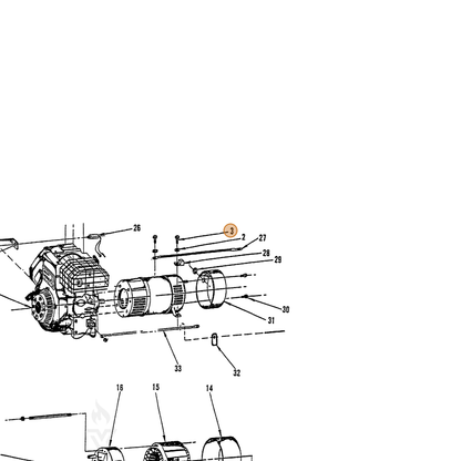 ECHO part 240017030 — IPL diagram snippet (6x zoom, amber highlight)