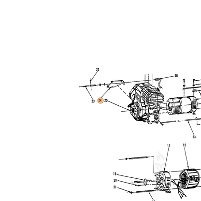 ECHO part 240034117 — IPL diagram snippet (6x zoom, amber highlight)