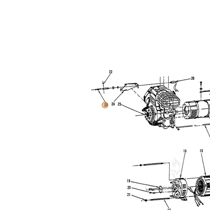 ECHO part 240034119 — IPL diagram snippet (6x zoom, amber highlight)