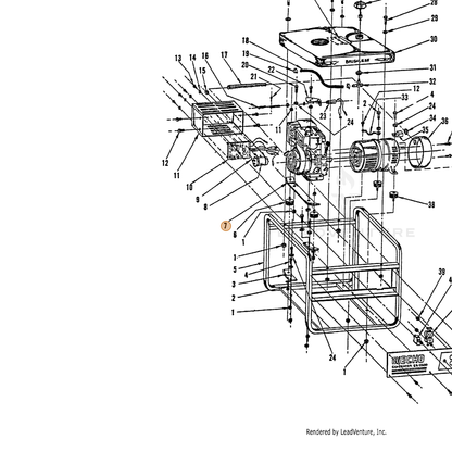 ECHO part 240041006 — IPL diagram snippet (6x zoom, amber highlight)