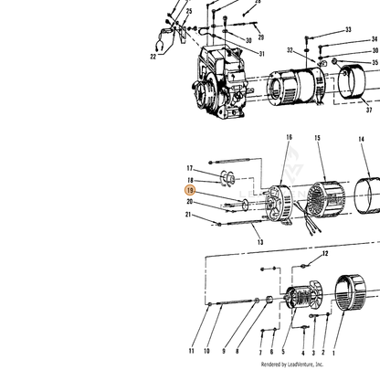 ECHO part 240410005 — IPL diagram snippet (6x zoom, amber highlight)