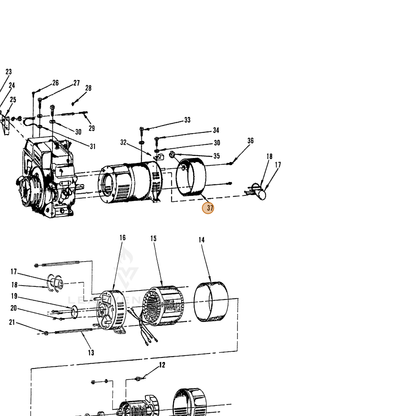 ECHO part 240410006 — IPL diagram snippet (6x zoom, amber highlight)