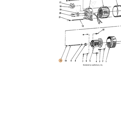 ECHO part 240461100 — IPL diagram snippet (6x zoom, amber highlight)