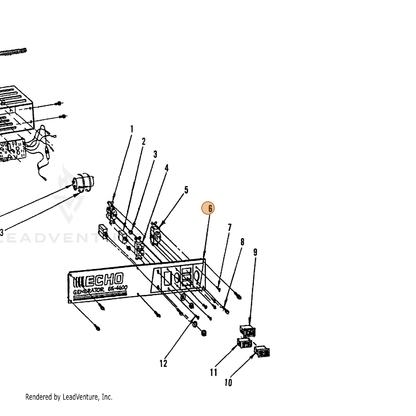 ECHO part 246026008 — IPL diagram snippet (6x zoom, amber highlight)