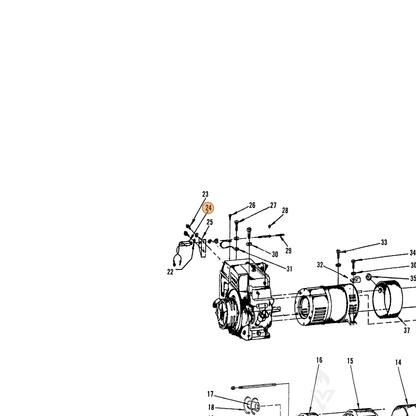 ECHO part 248034105 — IPL diagram snippet (6x zoom, amber highlight)