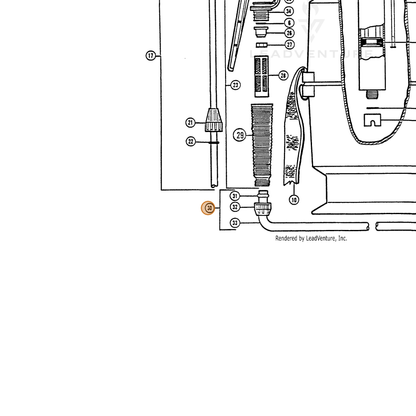 ECHO part 283805805 — IPL diagram snippet (6x zoom, amber highlight)
