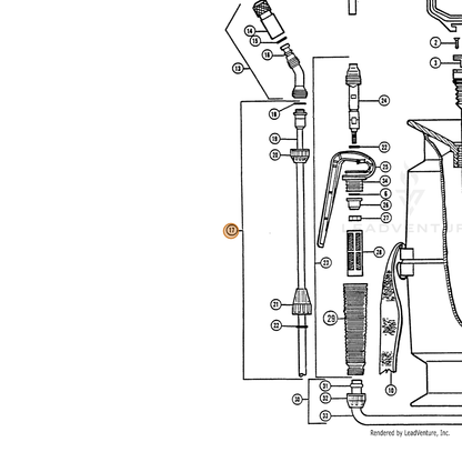 ECHO part 283808828 — IPL diagram snippet (6x zoom, amber highlight)