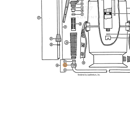 ECHO part 283812312 — IPL diagram snippet (6x zoom, amber highlight)