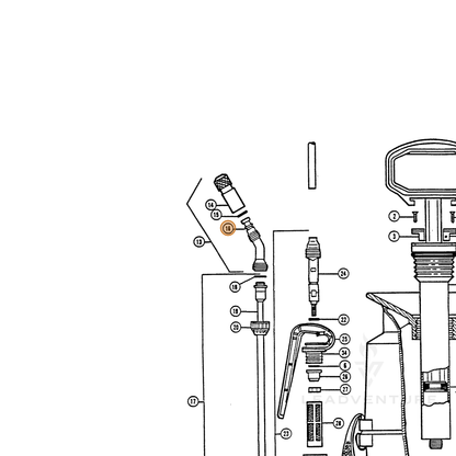 ECHO part 283901322 — IPL diagram snippet (6x zoom, amber highlight)