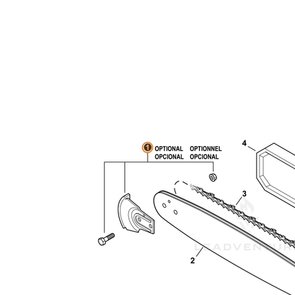ECHO part 2893202 — IPL diagram snippet (6x zoom, amber highlight)