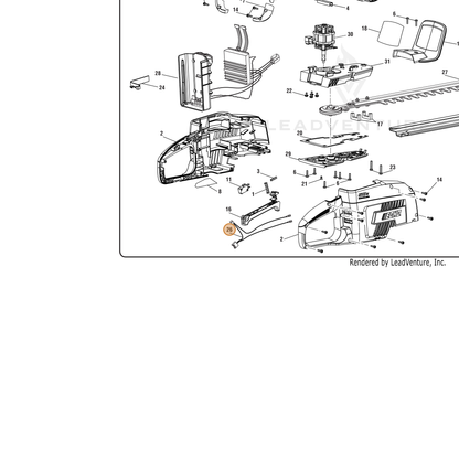 ECHO part 291541001 — IPL diagram snippet (6x zoom, amber highlight)