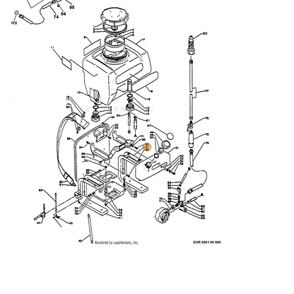 ECHO part 30000510512 — IPL diagram snippet (6x zoom, amber highlight)