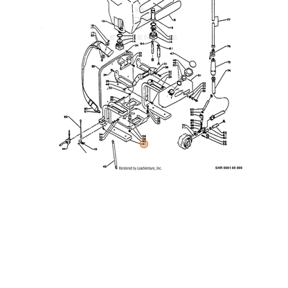 ECHO part 30000610611 — IPL diagram snippet (6x zoom, amber highlight)