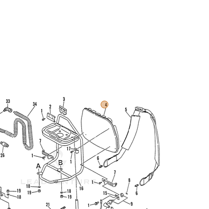 ECHO part 30010527630 — IPL diagram snippet (6x zoom, amber highlight)